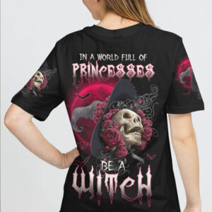 BE A WITCH ROSE SKULL ALL OVER 1