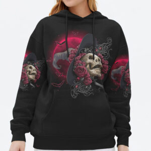 BE A WITCH ROSE SKULL ALL OVER 2