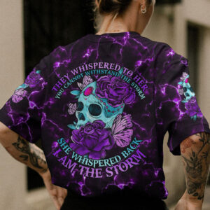 I AM THE STORM FLOWER SKULL ALL OVER 1 1