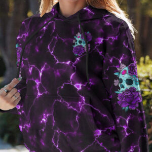 I AM THE STORM FLOWER SKULL ALL OVER 1