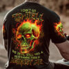 I CANT GO TO HELL SKULL FLAMING ALL OVER