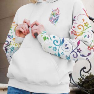 I TRY TO AVOID DRAMA SUGAR SKULL COLORFUL ALL OVER 1