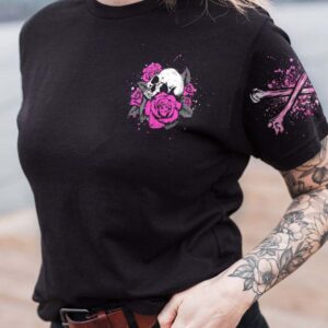 IM A B DONT TRY ME ROSE SKULL ALL OVER 3