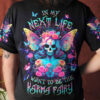 KARMA FAIRY SKULL LADY ROSES ALL OVER