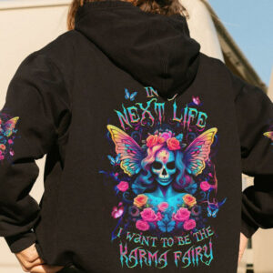 KARMA FAIRY SKULL LADY ROSES ALL OVER 2