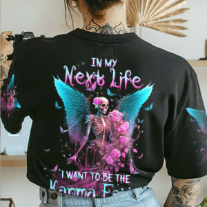 KARMA FAIRY SKULL SKELETON ROSE ALL OVER 1 1