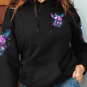 KARMA FAIRY SKULL WINGS ROSES ALL OVER 1