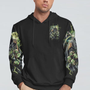 OF COURSE IM GOING TO HELL SKULL ALL OVER