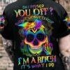 OH I PISSED YOU OFF SKULL MANDALA ALL OVER