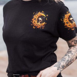 SHE IS SUNSHINE CRESCENT MOON SUNFLOWER SKULL ALL OVER 3