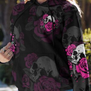 THE GOOD GIRL IN ME GOT TIRED SKULL ROSE ALL OVER 3 2