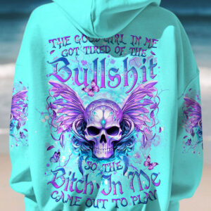 THE GOOD GIRL IN ME SKULL WINGS ALL OVER 1