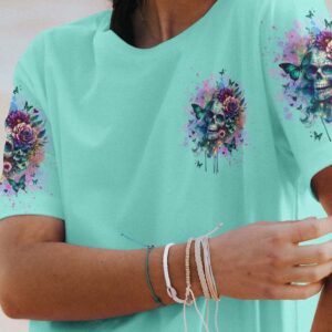 THE GOOD GIRL IN ME SUGAR SKULL FLORAL ALL OVER 3