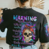 WARNING KINDA CRAZY MESSY BUN SKULL ALL OVER