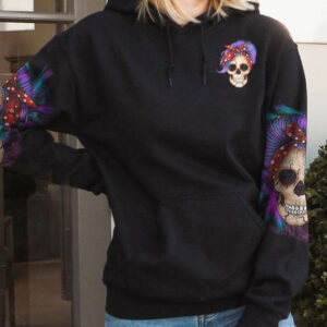 WARNING KINDA CRAZY MESSY BUN SKULL ALL OVER 3