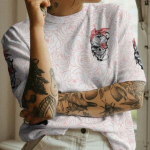 WARNING KINDA CRAZY TATTOOED GIRL ROSE ALL OVER 3