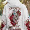 YOU INSPIRE MY INNER SERIAL K SKULL ROSE ALL OVER