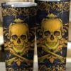 AMAZING SKULL VINTAGE PATTERN TUMBLER