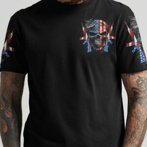 AMERICA LIVE IT LOVE IT OR GET THE HELL OUT SKULL ALL OVER 3