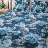 BLUE ROSES SKULL BEDDING SET