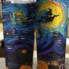 COLORFUL PAINTING WITCH HALLOWEEN TUMBLER