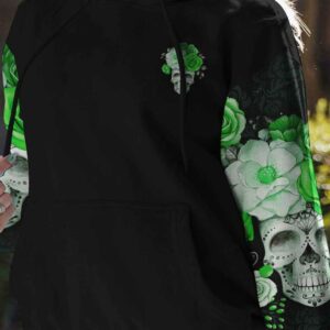 DRINK UP B SUGAR SKULL ROSE PATRICKS DAY ALL OVER 1