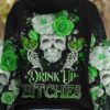 DRINK UP B SUGAR SKULL ROSE PATRICKS DAY ALL OVER