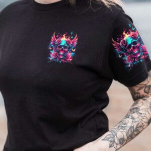 HEAVEN DONT WANT ME SKULL REAPER WINGS ALL OVER 3