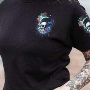 HELLO DARKNESS MY OLD FRIEND CRESCENT MOON SKULL ALL OVER 1