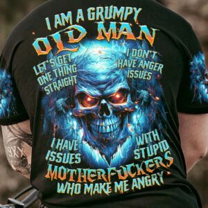 I AM A GRUMPY OLD MAN SKULL ALL OVER