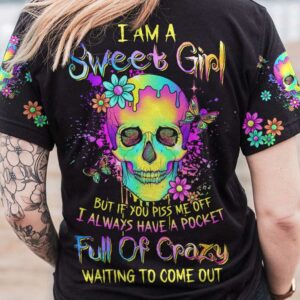 I AM A SWEET GIRL FLOWER SKULL ALL OVER 2
