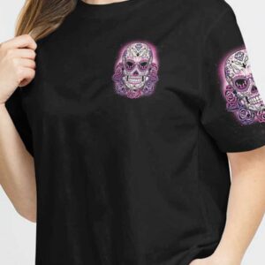 I AM A SWEET GIRL SUGAR SKULL ROSE ALL OVER 1