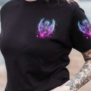 I AM THE STORM SKELETON ROSES WINGS ALL OVER 1