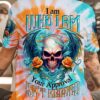 I AM WHO I AM SKULL WINGS TIE DYE ALL OVER
