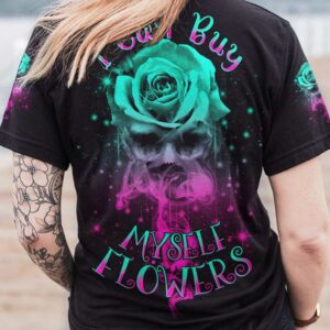 I CAN BUY MYSELF FLOWERS SMOKE ROSE SKULL ALL OVER