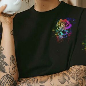 I HOLD A BEAST AN ANGEL SKETCH ROSE SKULL ALL OVER 3