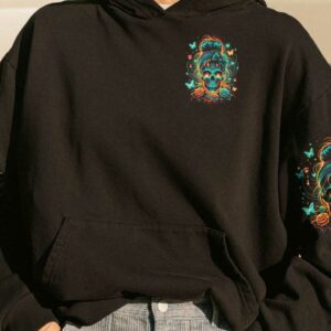 I TRY TO AVOID DRAMA MESSY BUN SKULL ALL OVER 3