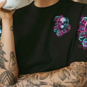 IF YOU WANT ME TO CONTROL MY TEMPER ROSE FIRE SKULL ALL OVER 3