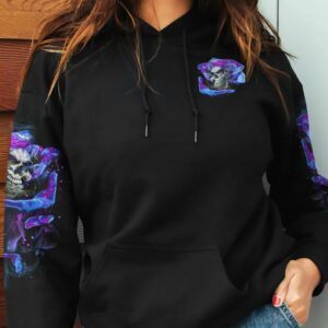 IF YOU WANT ME TO CONTROL MY TEMPER ROSE SKULL ALL OVER PRINT HOODIE 1