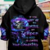 IF YOU WANT ME TO CONTROL MY TEMPER ROSE SKULL ALL OVER PRINT HOODIE