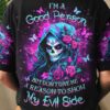 IM A GOOD PERSON SKULL LADY ALL OVER 2