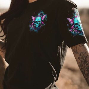 IM NEVER ALONE ROSE BUTTERFLY SKULL ALL OVER 1