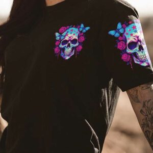 IM NOT A B IM JUST HONEST SKULL ROSE AMERICA ALL OVER 1