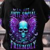 IM NOT ANTI SOCIAL MAD SKULL ALL OVER