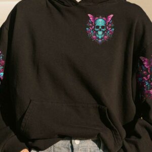 IM NOT ANTI SOCIAL SKULL BUTTERFLY ALL OVER 1