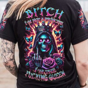 IM THE F QUEEN SKULL ROSE ALL OVER 2