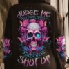 JUDGE ME WHEN SKULL BUTTERFLY ALL OVER PRINT HOODIE