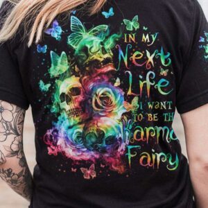 KARMA FAIRY 3 SKULLS ROSE ALL OVER 3