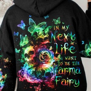 KARMA FAIRY 3 SKULLS ROSE ALL OVER