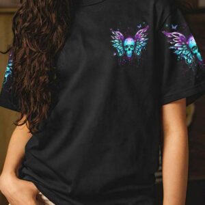 KARMA FAIRY PINK SKULL WINGS ALL OVER 3